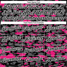 Load image into Gallery viewer, Custom Black Steel Gray Hot Pink-White 3D Pattern Design Splash Performance Polo Shirt