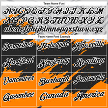 Загрузить изображение в средство просмотра галереи, Custom Bay Orange Black Gray-White 3D Pattern Design Splash Performance Polo Shirt