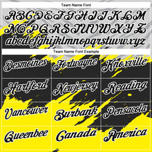 Load image into Gallery viewer, Custom Light Yellow Black Gray-White 3D Pattern Design Splash Performance Polo Shirt