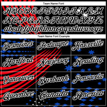 Load image into Gallery viewer, Custom Black Fire Red Thunder Blue-White 3D Pattern Design Star And Geometric Shapes Performance Polo Shirt