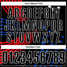 Load image into Gallery viewer, Custom Black Fire Red Thunder Blue-White 3D Pattern Design Star And Geometric Shapes Performance Polo Shirt