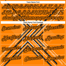 Загрузить изображение в средство просмотра галереи, Custom Bay Orange Black-White 3D Pattern Design Geometric Shapes Performance Polo Shirt
