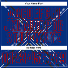 Load image into Gallery viewer, Custom Royal Black Red-White 3D Pattern Design Geometric Shapes Performance Polo Shirt