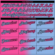 Загрузить изображение в средство просмотра галереи, Custom Light Blue Pink-Black 3D Gradient Fashion Performance Polo Shirt