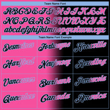 Загрузить изображение в средство просмотра галереи, Custom Black Pink-Light Blue 3D Gradient Fashion Performance Polo Shirt