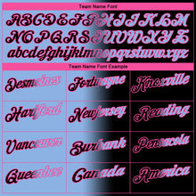 Load image into Gallery viewer, Custom Black Light Blue-Pink 3D Gradient Fashion Performance Polo Shirt