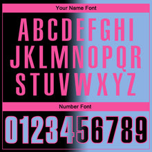 Load image into Gallery viewer, Custom Black Light Blue-Pink 3D Gradient Fashion Performance Polo Shirt