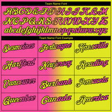 Load image into Gallery viewer, Custom Neon Yellow Pink-Black 3D Gradient Fashion Performance Polo Shirt