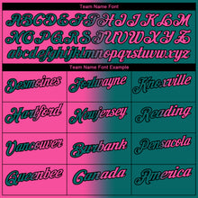 Загрузить изображение в средство просмотра галереи, Custom Teal Pink-Black 3D Gradient Fashion Performance Polo Shirt
