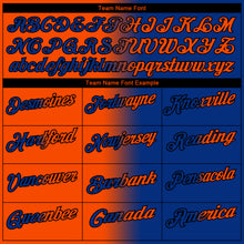Charger l'image dans la galerie, Custom Royal Orange-Black 3D Gradient Fashion Performance Polo Shirt