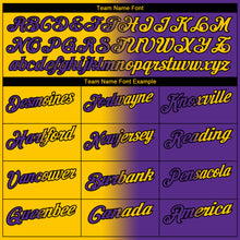 Load image into Gallery viewer, Custom Purple Yellow-Black 3D Gradient Fashion Performance Polo Shirt