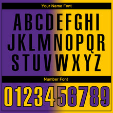 Load image into Gallery viewer, Custom Purple Yellow-Black 3D Gradient Fashion Performance Polo Shirt