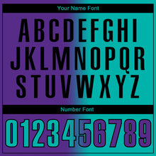 Load image into Gallery viewer, Custom Purple Aqua-Black 3D Gradient Fashion Performance Polo Shirt