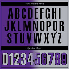 Load image into Gallery viewer, Custom Purple Gray-Black 3D Gradient Fashion Performance Polo Shirt