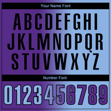 Load image into Gallery viewer, Custom Purple Light Blue-Black 3D Gradient Fashion Performance Polo Shirt