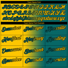 Загрузить изображение в средство просмотра галереи, Custom Teal Yellow-Black 3D Gradient Fashion Performance Polo Shirt