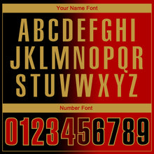 Load image into Gallery viewer, Custom Black Red-Old Gold 3D Gradient Fashion Performance Polo Shirt