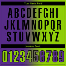 Load image into Gallery viewer, Custom Purple Neon Green-Black 3D Gradient Fashion Performance Polo Shirt