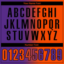 Load image into Gallery viewer, Custom Purple Orange-Black 3D Gradient Fashion Performance Polo Shirt