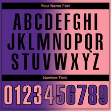 Load image into Gallery viewer, Custom Purple Medium Pink-Black 3D Gradient Fashion Performance Polo Shirt