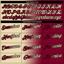 Load image into Gallery viewer, Custom Maroon Cream-Black 3D Gradient Fashion Performance Polo Shirt