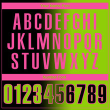 Load image into Gallery viewer, Custom Black Neon Green-Pink 3D Gradient Fashion Performance Polo Shirt