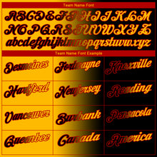 Load image into Gallery viewer, Custom Black Gold-Red 3D Gradient Fashion Performance Polo Shirt