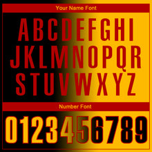 Load image into Gallery viewer, Custom Black Gold-Red 3D Gradient Fashion Performance Polo Shirt