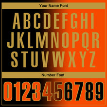 Load image into Gallery viewer, Custom Black Orange-Old Gold 3D Gradient Fashion Performance Polo Shirt