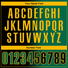 Load image into Gallery viewer, Custom Black Kelly Green-Gold 3D Gradient Fashion Performance Polo Shirt