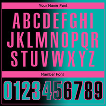 Load image into Gallery viewer, Custom Black Aqua-Pink 3D Gradient Fashion Performance Polo Shirt