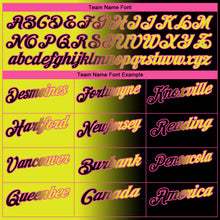 Load image into Gallery viewer, Custom Black Neon Yellow-Pink 3D Gradient Fashion Performance Polo Shirt