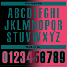 Load image into Gallery viewer, Custom Black Neon Pink-Teal 3D Gradient Fashion Performance Polo Shirt