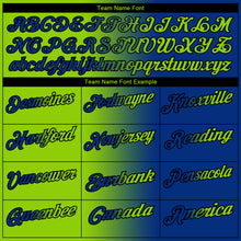 Загрузить изображение в средство просмотра галереи, Custom Royal Neon Green-Black 3D Gradient Fashion Performance Polo Shirt