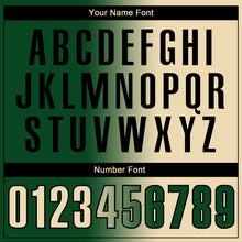 Load image into Gallery viewer, Custom Green Cream-Black 3D Gradient Fashion Performance Polo Shirt