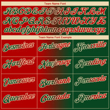 Загрузить изображение в средство просмотра галереи, Custom Green Red-Cream 3D Gradient Fashion Performance Polo Shirt