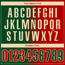 Загрузить изображение в средство просмотра галереи, Custom Green Red-Cream 3D Gradient Fashion Performance Polo Shirt