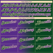 Загрузить изображение в средство просмотра галереи, Custom Green Purple-Cream 3D Gradient Fashion Performance Polo Shirt