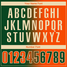 Загрузить изображение в средство просмотра галереи, Custom Green Orange-Cream 3D Gradient Fashion Performance Polo Shirt