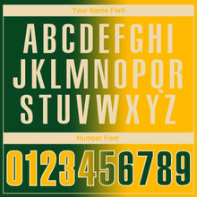 Загрузить изображение в средство просмотра галереи, Custom Green Gold-Cream 3D Gradient Fashion Performance Polo Shirt