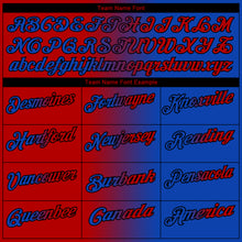 Laden Sie das Bild in den Galerie-Viewer, Custom Thunder Blue Red-Black 3D Gradient Fashion Performance Polo Shirt