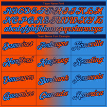 Загрузить изображение в средство просмотра галереи, Custom Powder Blue Orange-Navy 3D Gradient Fashion Performance Polo Shirt