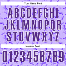 Laden Sie das Bild in den Galerie-Viewer, Custom Purple White 3D Pattern Design Purple Ribbon Gynecological Cancer Awareness Performance Polo Shirt