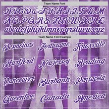 Laden Sie das Bild in den Galerie-Viewer, Custom Purple White 3D Pattern Design Purple Ribbon Testicular Cancer Awareness Performance Polo Shirt