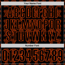 Load image into Gallery viewer, Custom Black Orange 3D Pattern Design Orange Ribbon Kidney Cancer Awareness Performance Polo Shirt