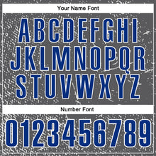 Laden Sie das Bild in den Galerie-Viewer, Custom Steel Gray Royal-White 3D Pattern Design Dark Blue Ribbon Colorectal Cancer Awareness Colon Fight CRC Performance Polo Shirt