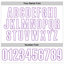 Laden Sie das Bild in den Galerie-Viewer, Custom White Medium Purple 3D Pattern Design Ribbon Cancer Awareness World Cancer Day Performance Polo Shirt