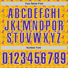 Laden Sie das Bild in den Galerie-Viewer, Custom Gold Purple-White 3D Pattern Design Purple Teal Pink Ribbon Thyroid Cancer Awareness World Cancer Day Performance Polo Shirt