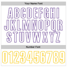 Laden Sie das Bild in den Galerie-Viewer, Custom White Yellow Thunder Blue-Purple 3D Pattern Design Dark Blue Ribbon Colorectal Cancer Awareness Colon Volleyball Performance Polo Shirt