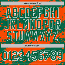 Charger l'image dans la galerie, Custom Kelly Green Orange-White Paint Splash Stripe Performance Polo Shirt